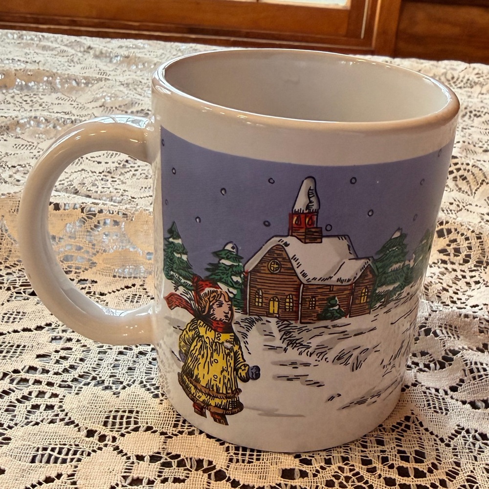 Miyazaki Create Holiday Christmas Winter Scene Ceramic Mug